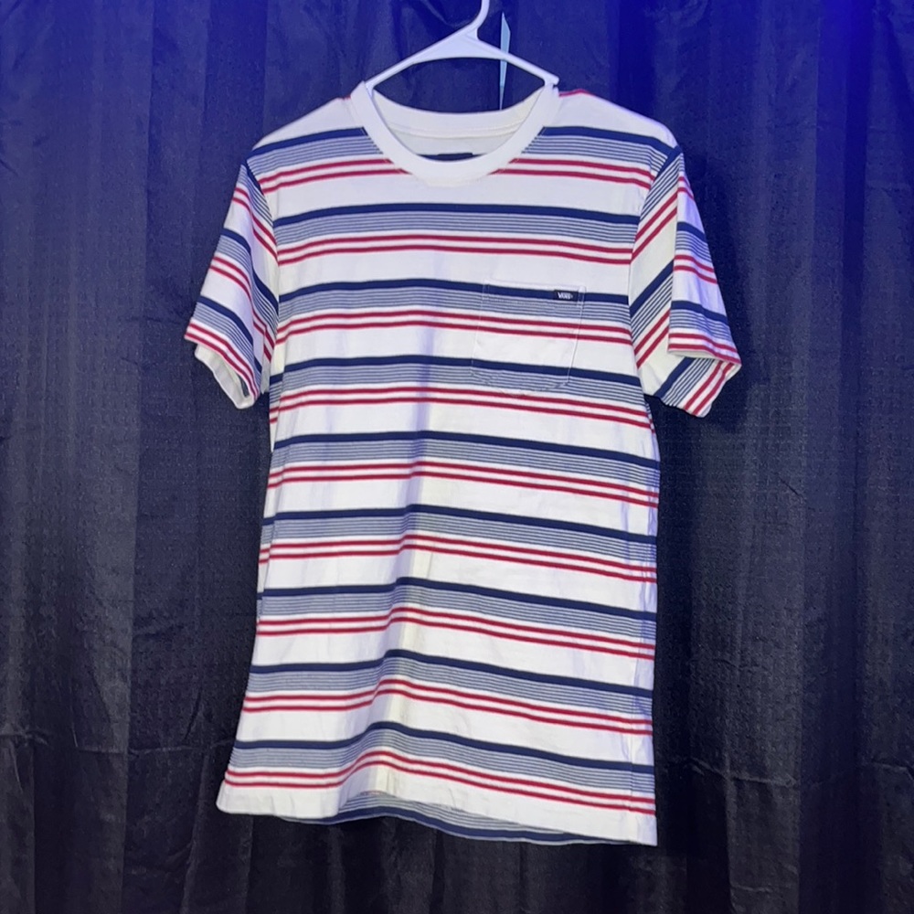 Men’s small red, white, and blue Vans T-Shirt!